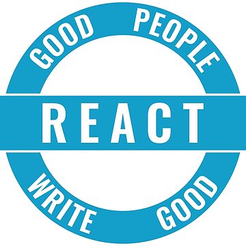 Artwork thumbnail, Good People Write Good React Sticker by kartedrop