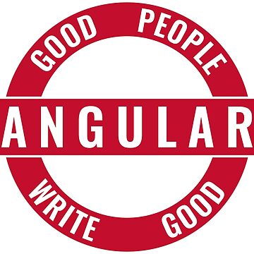 Artwork thumbnail, Good People Write Good Angular Sticker by kartedrop