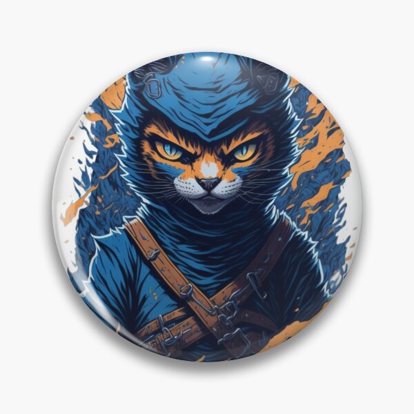 Item preview, monster ninja cat designed and sold by aimene dahache.