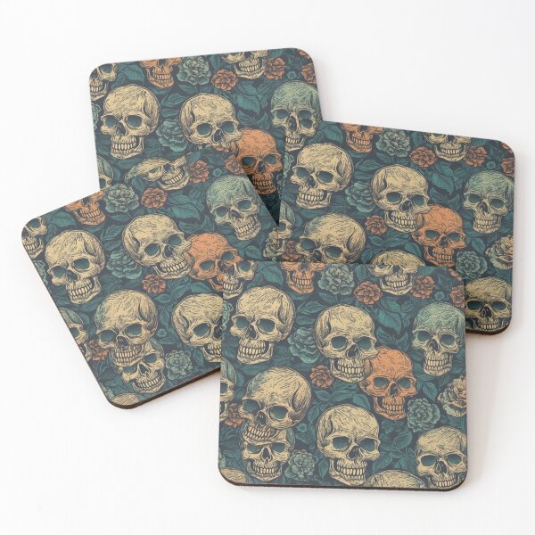Item preview, skull and flowers design designed and sold by Brandon f.