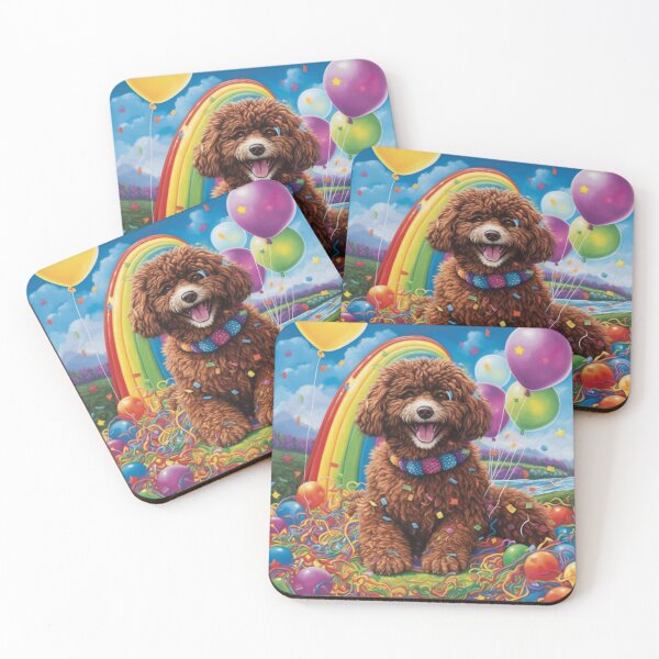 Item preview, Rainbow Pup: Bursting with Playful Delight designed and sold by luvablelifeform.