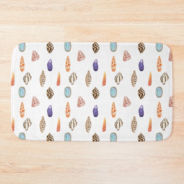 Item preview, Textured, patterned seashell pattern, white  designed and sold by Naty Design Prague.