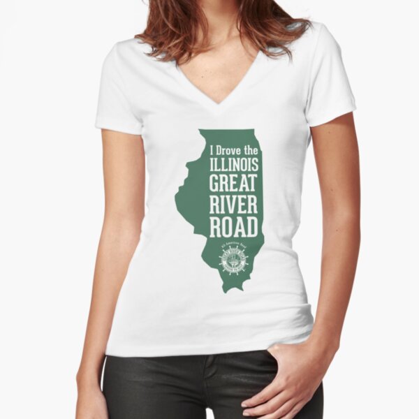 I Drove the GRR - Illinois - Green Fitted V-Neck T-Shirt