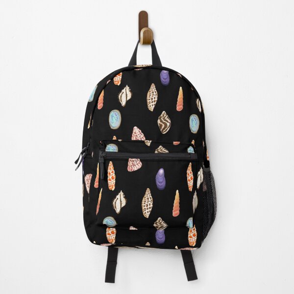 Item preview, Textured, patterned seashell pattern, black designed and sold by Naty Design Prague.