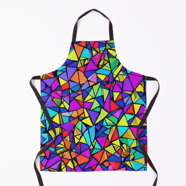 Item preview, Colorful geometric Design pattern - AI Art, Modern Home Decor,  triangles, squares, circles designed and sold by casaai.