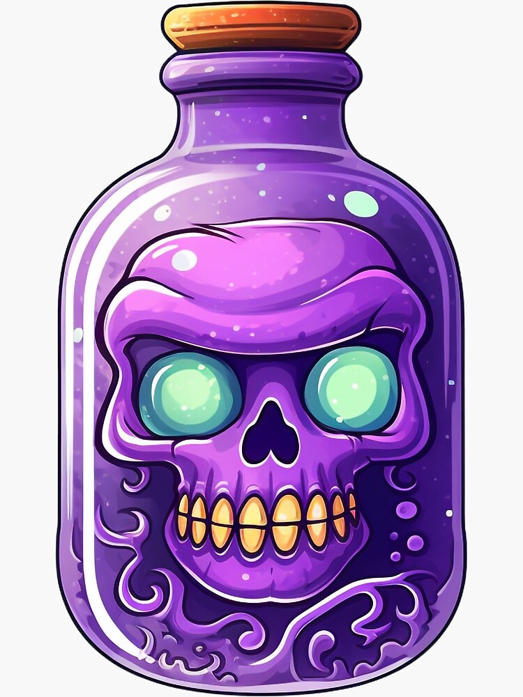 Mystic Cartoon Potion Bottle Magic Potion | Sticker