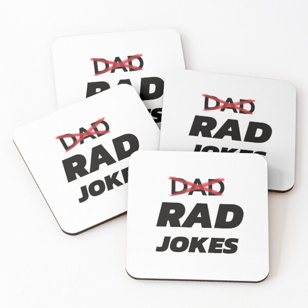 Item preview, Rad Jokes Not Dad Jokes Funny Father's Day Gift - Unique Dad Humor Design - Black designed and sold by MTBDesigns.
