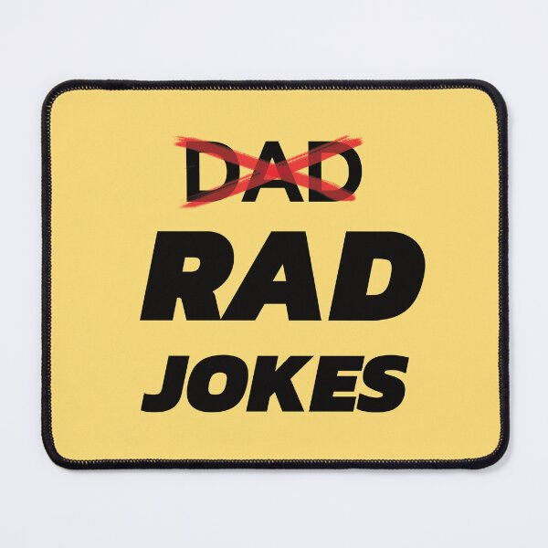 Item preview, Rad Jokes Not Dad Jokes Funny Father's Day Gift - Unique Dad Humor Design - Black designed and sold by MTBDesigns.