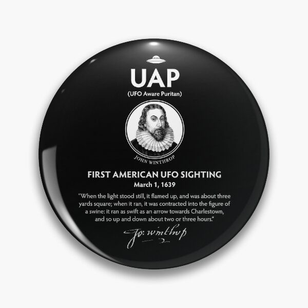 Item preview, John Winthrop UFO designed and sold by twHistory.