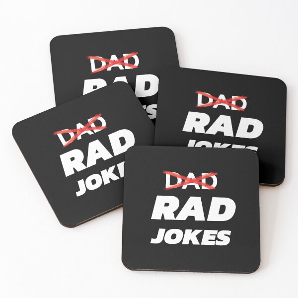 Item preview, Rad Jokes Not Dad Jokes Funny Father's Day Gift - Unique Dad Humor Design - White designed and sold by MTBDesigns.
