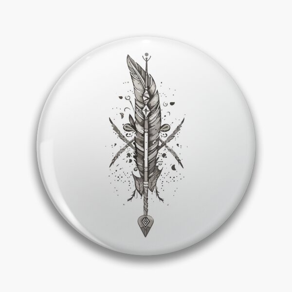 Item preview, Greyscale Feather in Arrow Aesthetic Design designed and sold by DorotaO.
