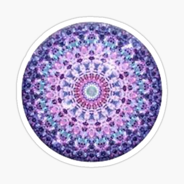 Purple Kaleidoscope  Sticker