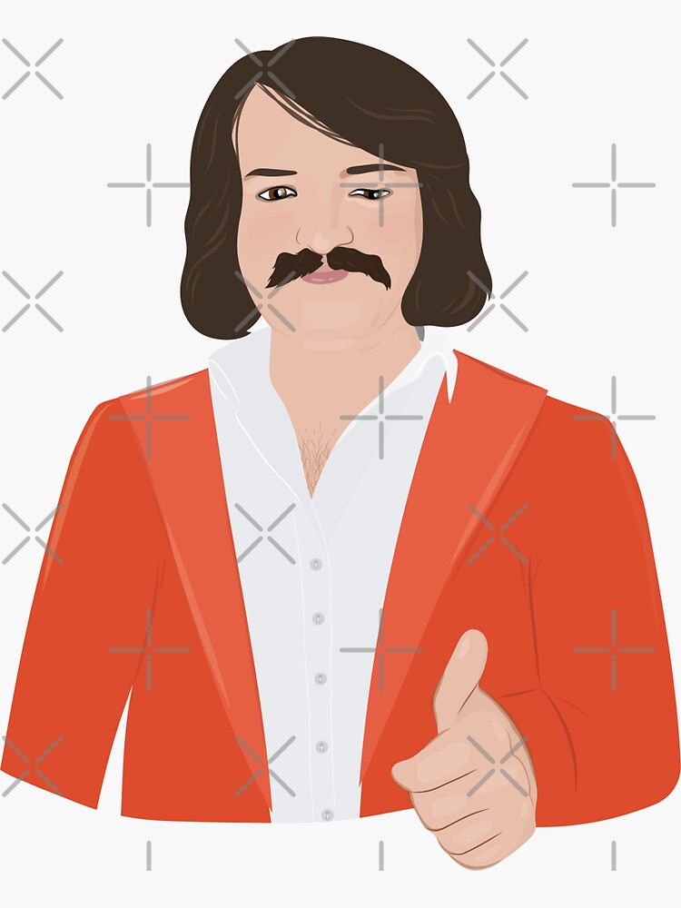 "Turkish Guy Winking Thumbs Up Viral Social Media Meme" Sticker for