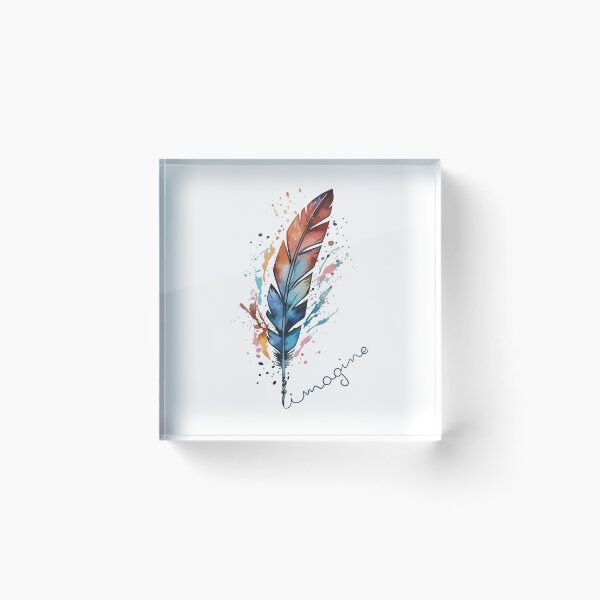 Item preview, Colorful Aesthetic Imagine Writer Feather designed and sold by DorotaO.