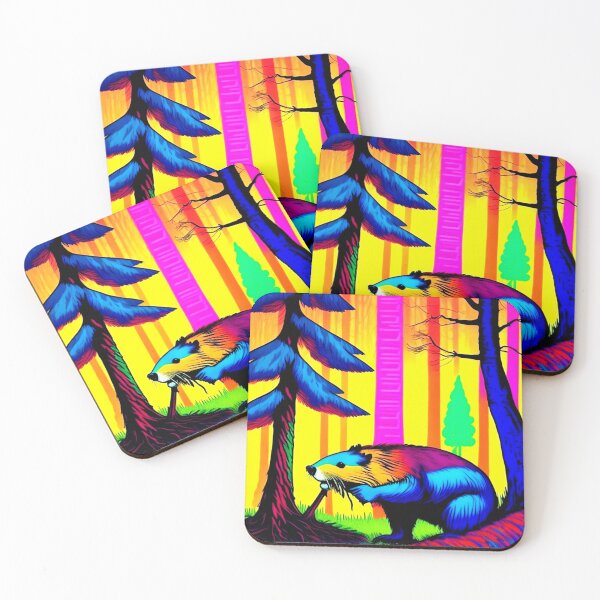 Item preview, Castor colorido en un bosque, haciendo lo que mejor hacen los castores designed and sold by DWeyers.