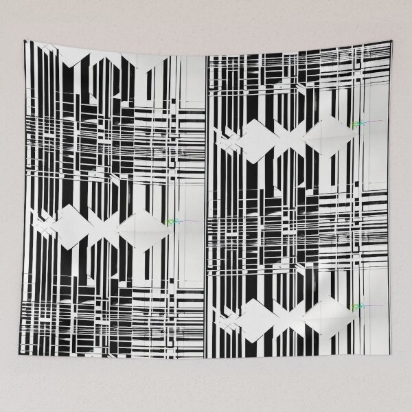 Item preview, Abstract Geometric Black and White 45 designed and sold by Benito Del Ray.