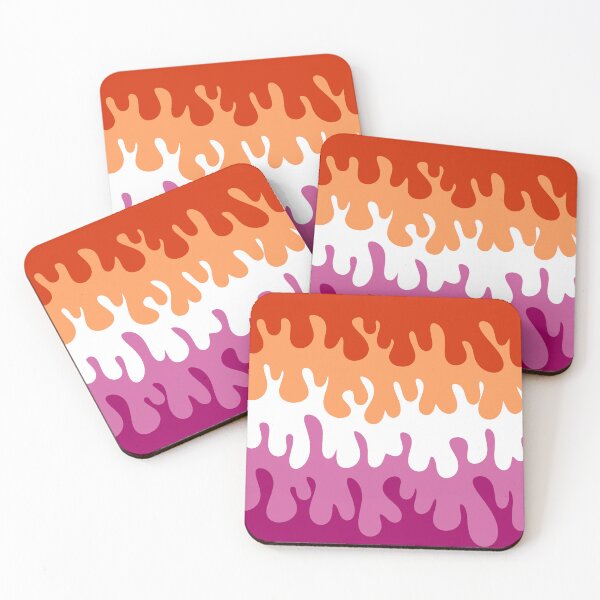 Item preview, lesbian pride drippy lgbt flag designed and sold by luckysunchild.