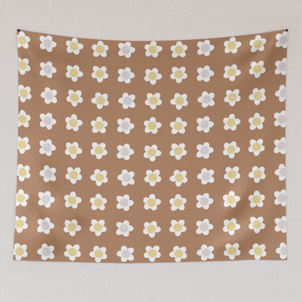 Item preview, Cute Flower Stripes Spring And Summer Floral Pattern Caramel designed and sold by scorpiolane.
