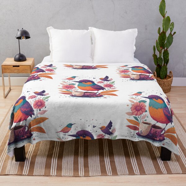 Item preview, Cheerful Bird in a Blooming Paradise coffee designed and sold by hudaG.