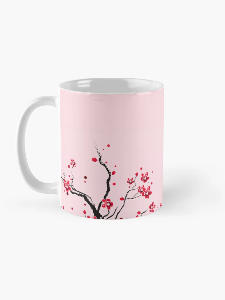 Cherry Blossom Travel Mug – Amy's Coffee Mugs