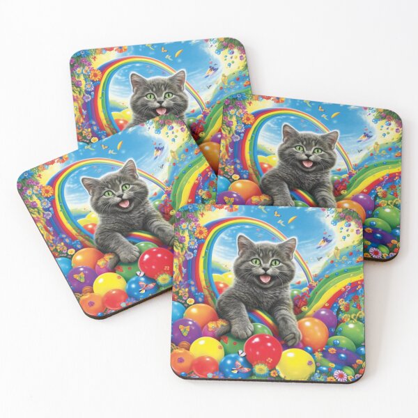 Item preview, Rainbow Kitten: Bursting with Playful Delight designed and sold by luvablelifeform.