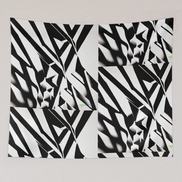 Item preview, Abstract Geometric Black and White 46 designed and sold by Benito Del Ray.