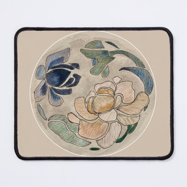 Item preview, Art Nouveau Silk Rose Embroidery Watercolor designed and sold by Raven-of-Art.