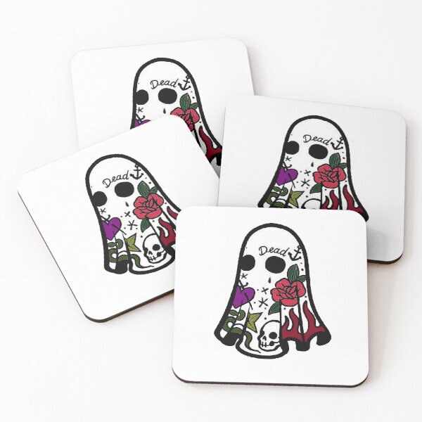 Item preview, tattooed ghost designed and sold by Blacky-Store.