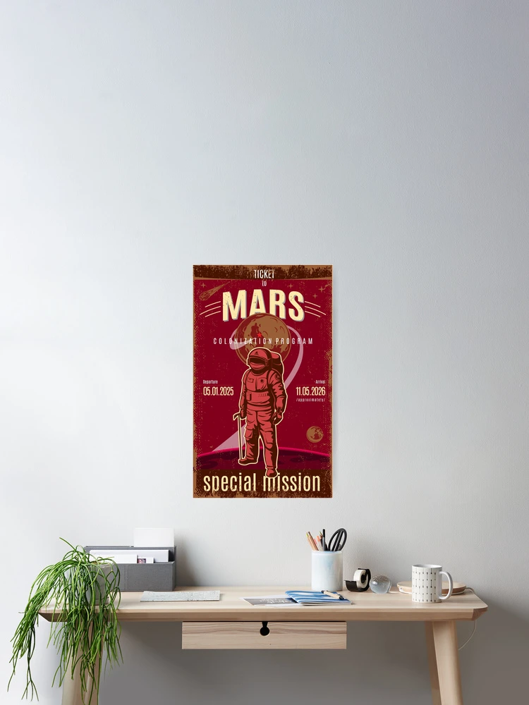 Thumbnail 2 of 3, Poster, Mars Colonization Program designed and sold by Design-Studio-.