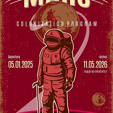 Artwork thumbnail, Mars Colonization Program by Design-Studio-