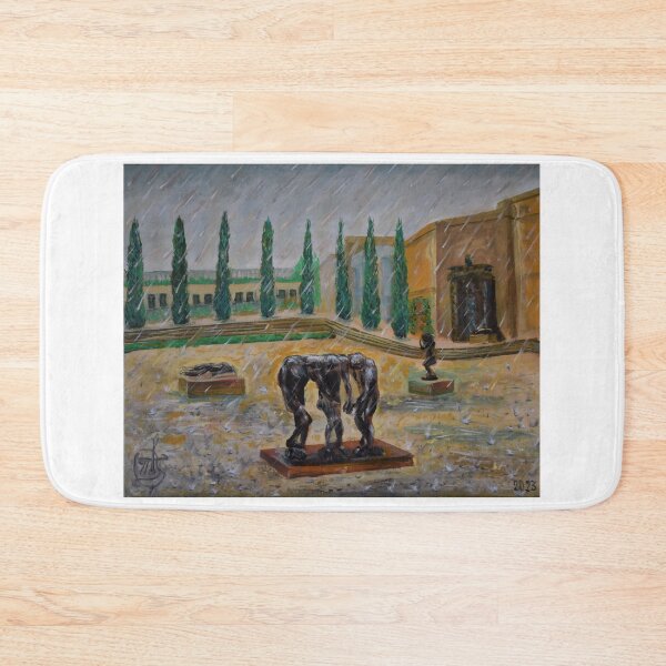Item preview, Oil Painting - Rodin Sculpture Garden at Stanford University  designed and sold by Igor Pozdnyakov.