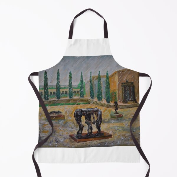 Item preview, Oil Painting - Rodin Sculpture Garden at Stanford University  designed and sold by Igor Pozdnyakov.