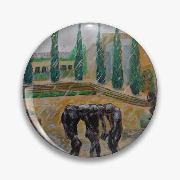 Item preview, Oil Painting - Rodin Sculpture Garden at Stanford University  designed and sold by Igor Pozdnyakov.