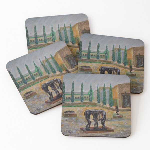 Item preview, Oil Painting - Rodin Sculpture Garden at Stanford University  designed and sold by Igor Pozdnyakov.
