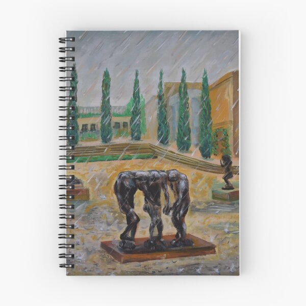 Item preview, Oil Painting - Rodin Sculpture Garden at Stanford University  designed and sold by Igor Pozdnyakov.