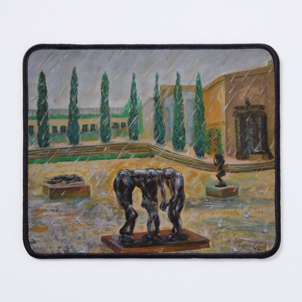Item preview, Oil Painting - Rodin Sculpture Garden at Stanford University  designed and sold by Igor Pozdnyakov.