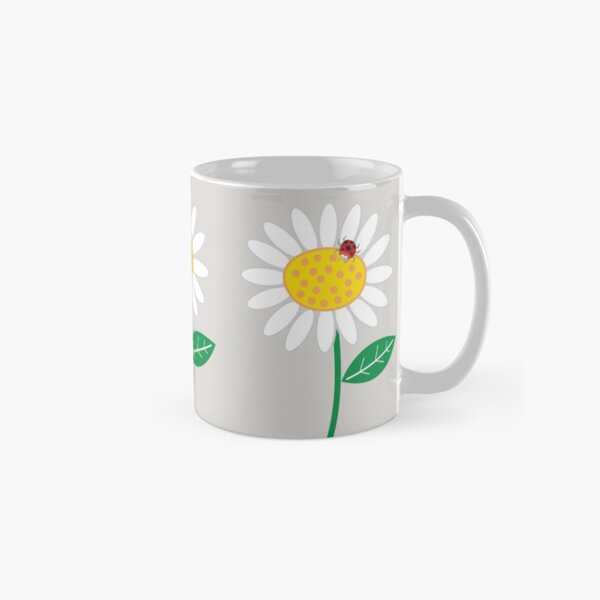 Item preview, Whimsical Summer White Daisy and Red Ladybug © fatfatin designed and sold by fatfatin.