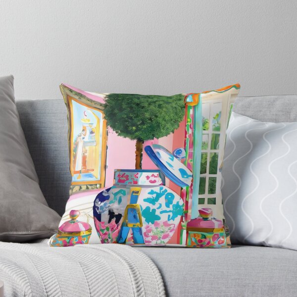 Item preview, Topiary in fantasy chinoiserie jar designed and sold by SophieClimaArt.