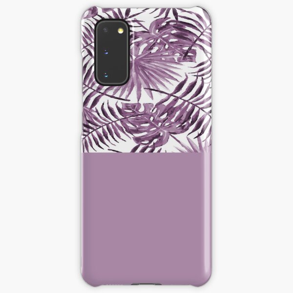 Botanical Leaves In Violet Samsung Galaxy Snap Case