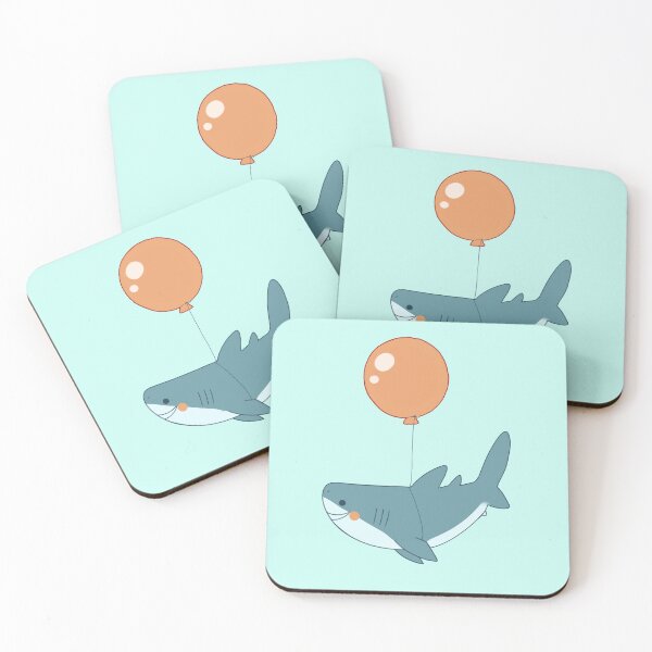Item preview, Shark and balloon  designed and sold by Mayarart.