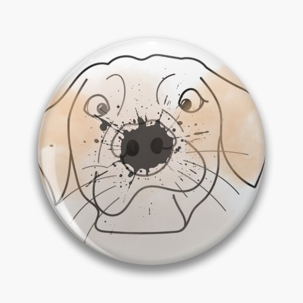 Item preview, Friendly Dog's Smile: Shades of Beige and Brown designed and sold by JIArtistry.