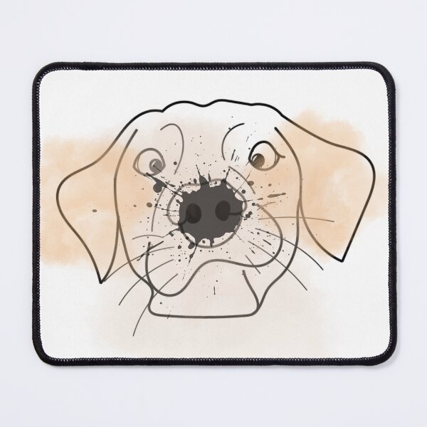 Item preview, Friendly Dog's Smile: Shades of Beige and Brown designed and sold by JIArtistry.
