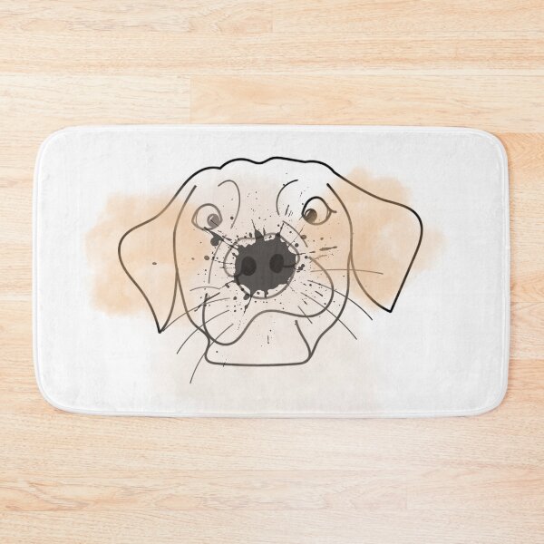 Item preview, Friendly Dog's Smile: Shades of Beige and Brown designed and sold by JIArtistry.