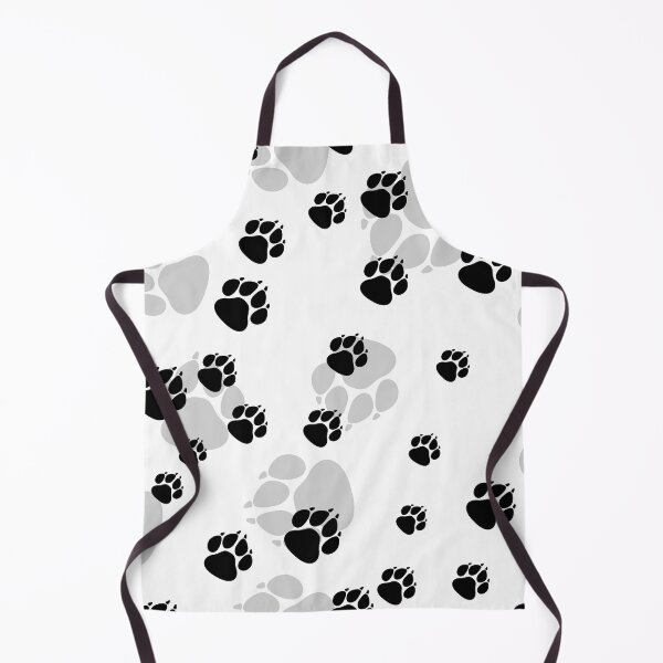 Item preview, Black and gray pet footprints designed and sold by ReflectedCrafts.