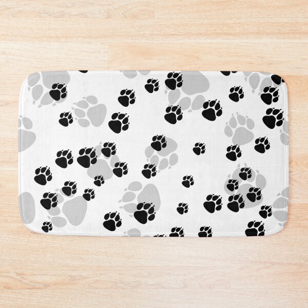 Item preview, Black and gray pet footprints  designed and sold by ReflectedCrafts.