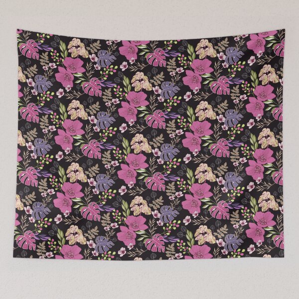 Item preview, Spring Batik Flower - Black designed and sold by JaselviiStudio.