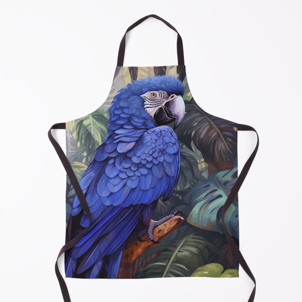 Item preview, Hyacinth Macaw Parrot in Jungle designed and sold by rcwm.