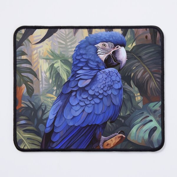 Item preview, Hyacinth Macaw Parrot in Jungle designed and sold by rcwm.