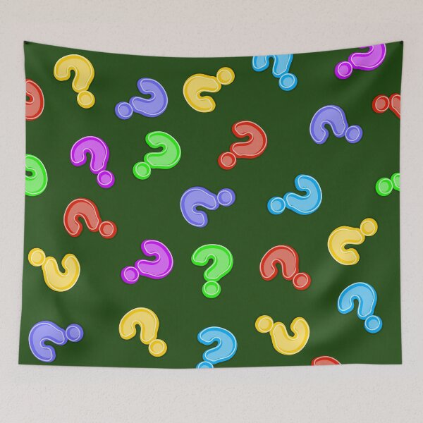 Item preview, Multicolored question marks designed and sold by ReflectedCrafts.