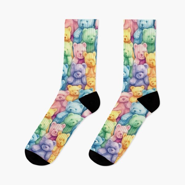 Artikelvorschau, Aquarell-Gummibärchen-nahtloses Muster entworfen und verkauft von PatternStudios.